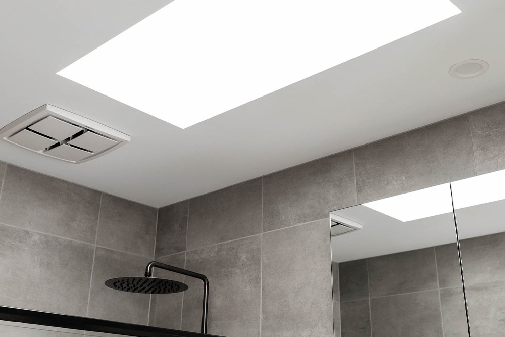 Bathroom with skylight